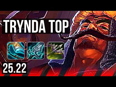 TRYNDAMERE vs YONE (TOP) | 8 solo kills | KR Challenger | 25.22