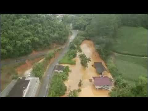 Enchente de Botuverá em Santa Catarina - Imagens Airton Colombi #natureza #chuvas #enchente