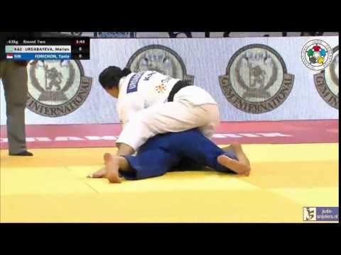 Judo 2014 Grand Prix Ulaanbaatar: Urdabayeva (KAZ) - Forichon (SIN) [-63kg]