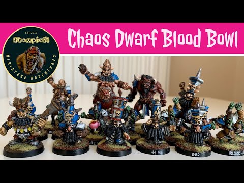 Chaos Dwarf Blood Bowl Painted & Gaspez Arts unboxing