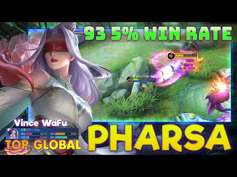 Pharsa 97.4% Winrate! Top Global Pharsa by Vince WaFu ~ MLBB