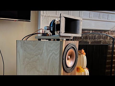 Shinjitsu Audio Horn X2 Pro Hiro horn loudspeakers with Mark Audio MA200-M DIY