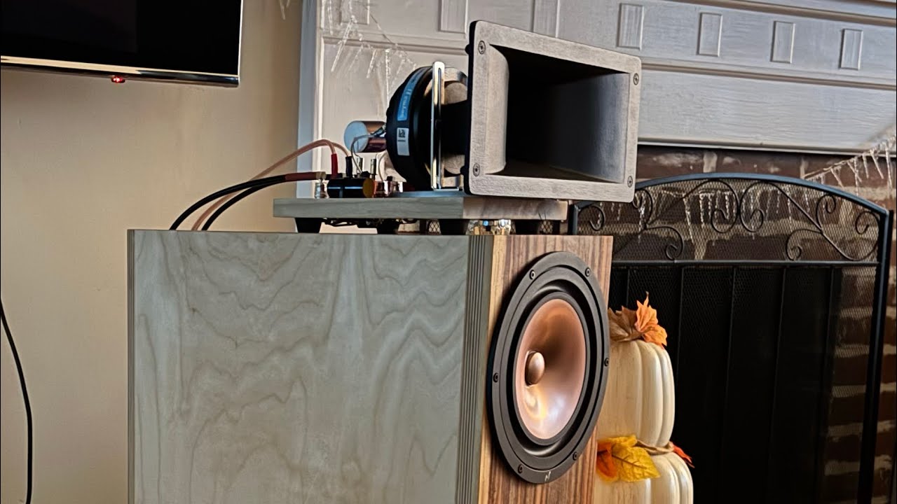 Shinjitsu Audio Horn X2 Pro Hiro horn loudspeakers with Mark Audio MA200-M DIY