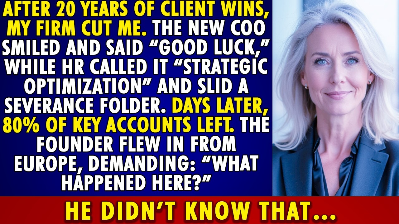 Fired after 20 years, then 70% of CLIENTS left—now the FOUNDER wants to know what HAPPENED
