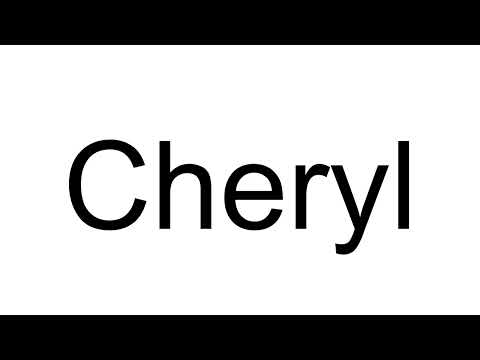 How to Pronounce Cheryl (English)