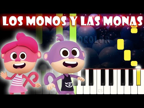 Los Monos y Las Monas | Piano Cover | Tutorial | Karaoke