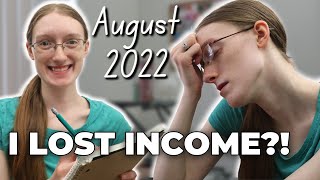 August Income and Stats Report 2022- I LOST MONEY?!