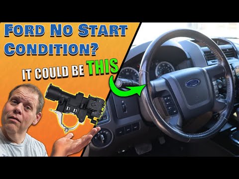 Ford Ignition Lock Fix WITHOUT Removing Airbag & Steering Wheel! (Escape, Focus, Mazda, Mercury)