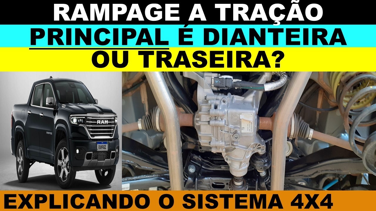 Rampage a tração principal é dianteira ou traseira?