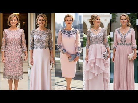 Mother of the Bride Dresses in Antique Pink & Graphite | Classy, Flattering, Timeless Picks