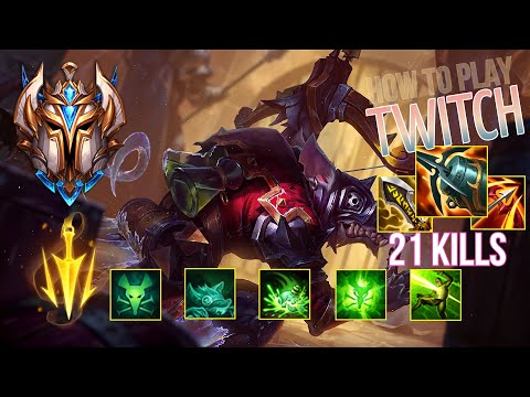 TOP 1 CHALLENGER Guides How to Play Twitch ADC & Carry + Best Build/Runes Season 12