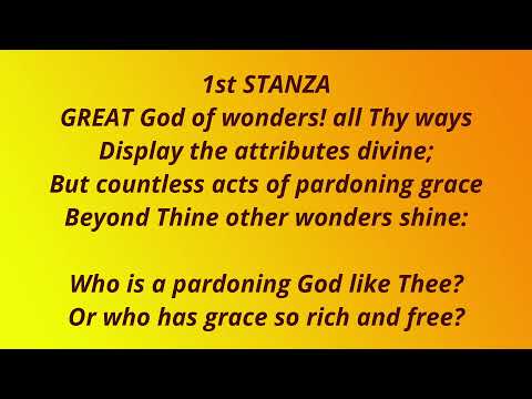 MHB 356 - Great God of wonders