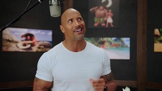 EXCLUSIVE: Watch Dwayne Johnson Record Music With Lin-Manuel Miranda for &#39;Moana&#39;