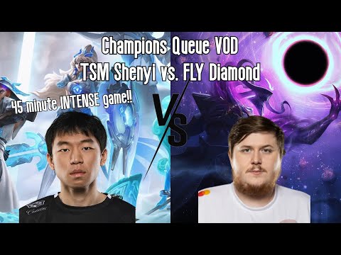 INTENSE 45 minute Champions Queue VOD/Replay: TSM Shenyi (Leona) vs FLY Diamond (Thresh) Botlane