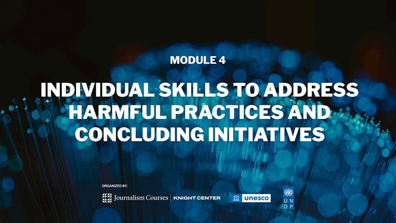 Individual skills to address harmful practices and concluding initiatives