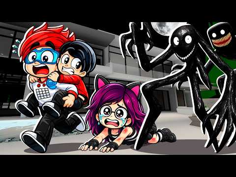 SOBREVIVIMOS al ATAQUE DE LOS MONSTRUOS MALDITOS en BROOKHAVEN | Karim Juega