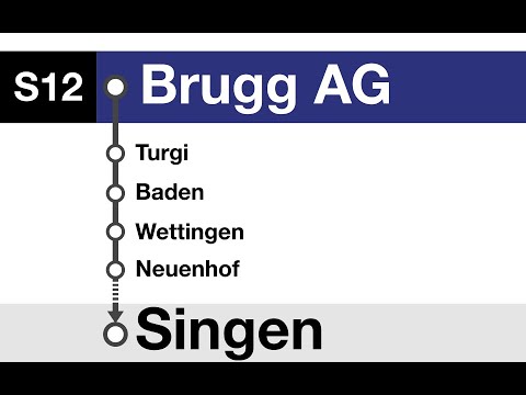 ZVV Ansagen » S12 Brugg AG — Singen | Bauarbeiten | SLBahnen