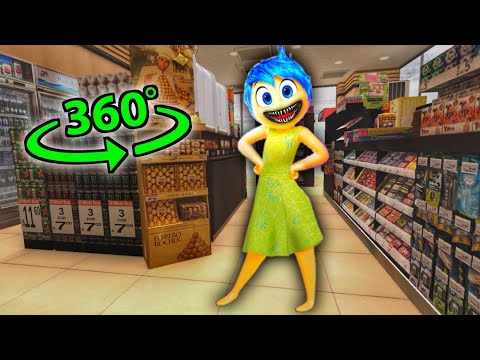 360° Inside Out 2 JOY Emotion - VR SUPERMARKET Experience | VR 4K