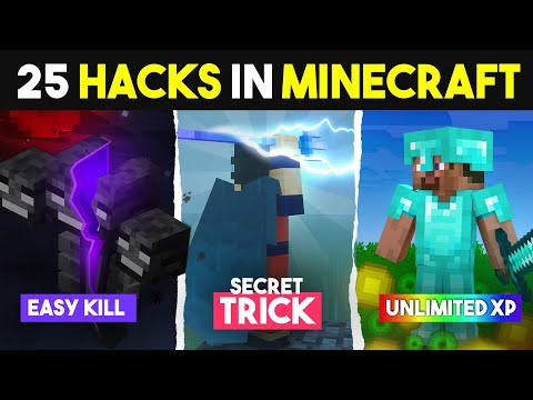 25 *SECRET* 😱 Hacks In Minecraft Every Player Should Know! Hindi