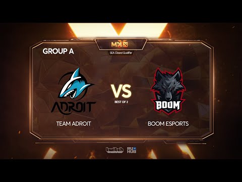 Team Adroit vs BOOM Esports, MDL Chengdu Major Qualifier, bo2, game 1 [Mortalles]