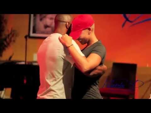 AMBER ROSE DANCING CAPE VERDEAN PASSADA  WITH TONY BARROS @  RESTAURANT CESARIA IN BOSTON MA