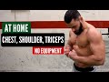 CHEST, SHOULDERS & TRICEPS BODYWEIGHT WORKOUT (FOLLOW ALONG)