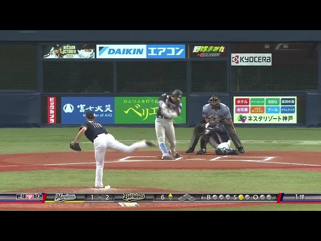 【6回表】マリーンズ・角中が弾丸ライナーで突き刺す3号同点ホームラン!! 2017/8/20 Bs-M