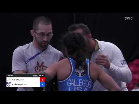 55 Kg Semis - Alisha Howk, Sunkist Kids Wrestling Club Vs Marissa Gallegos, Titan Mercury Wrestlin