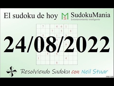 El sudoku de hoy 24/08/2022