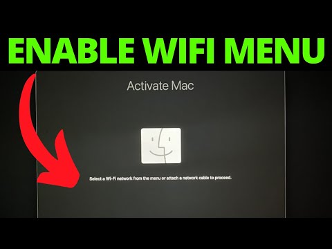 How To Fix No Wifi Network From The Menu on Macbook (Activate Mac)