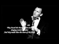 The Birth Of The Blues  Frank Sinatra With Lyrics