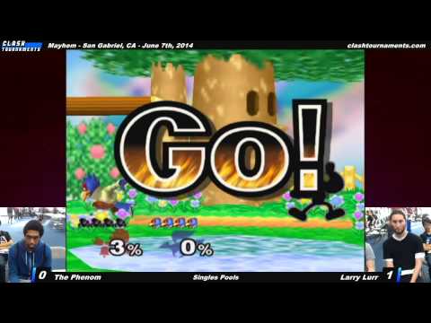 Mayhem - Larry Lurr vs The Phenom - SSBM