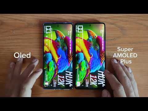 Oled vs Super AMOLED plus color test