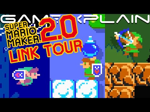 Playing as Link in Super Mario Maker 2 - Master Sword 2.0 Tour! (New Music, Abilities & Animations!)
