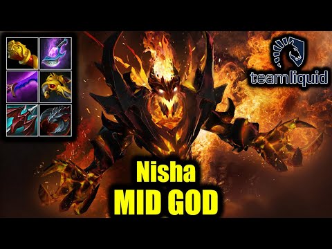 🔥 MID GOD - Nisha - Shadow Fiend - 24 Kills - Dota 2 Pro Game Highlights