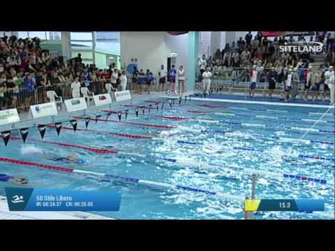 Finale dei 50 Stile Libero  Assoluti Femmine Agonisti - 18 Memorial  Chiara Giavi