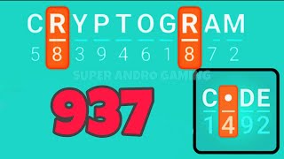 CRYPTOGRAM 937