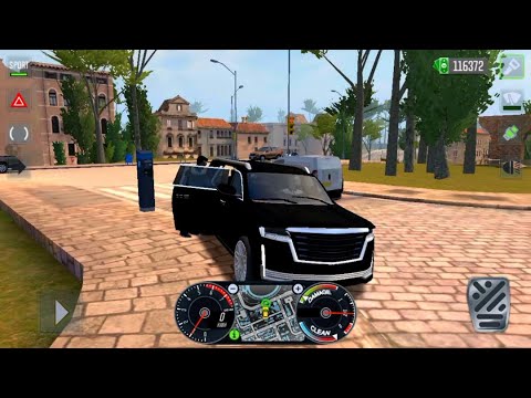 Taxi Sim 2022 Evolution - Cadillac Escalade - Uber Driver Gameplay - KING SIZE SUV Driving in City