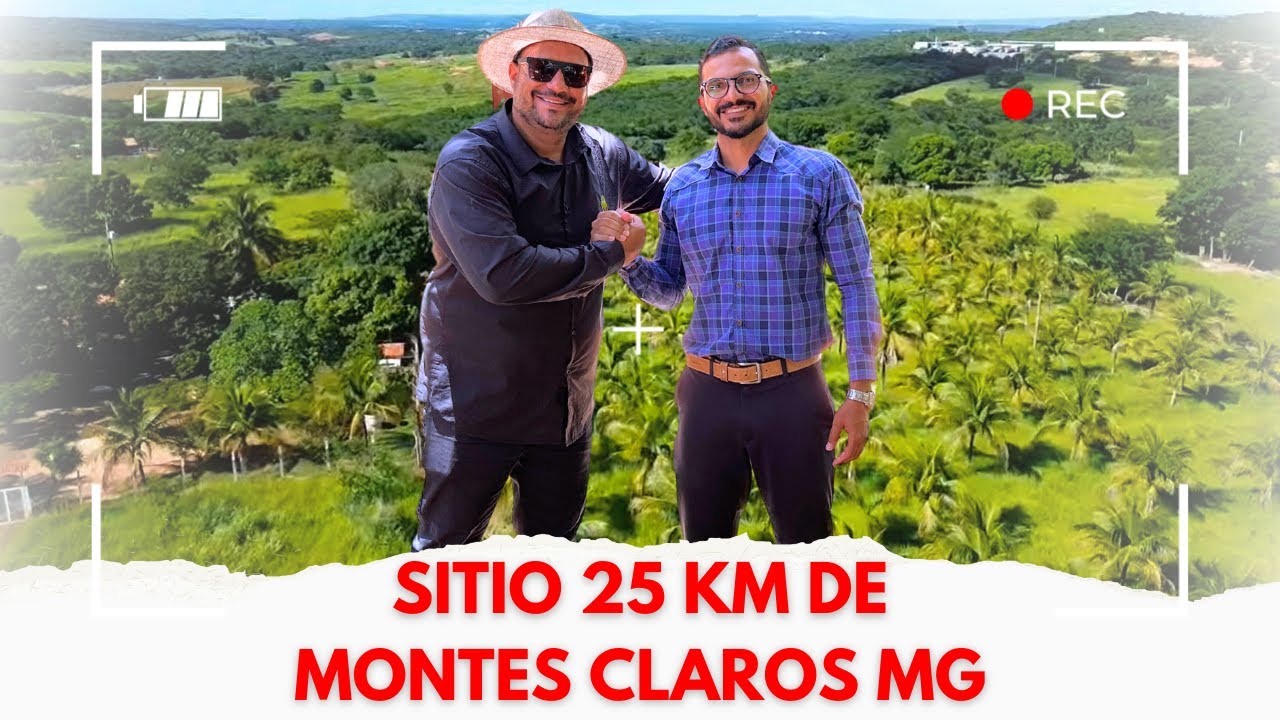 SÍTIO A 25 km DE MONTES CLAROS MG- 17 HECTARES COM CASA, PISCINA E COQUEIRAL