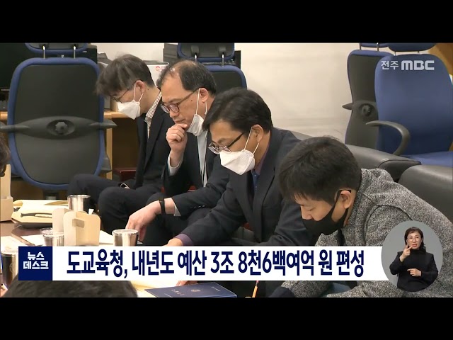 2천22년도 도교육청 예산안 제출