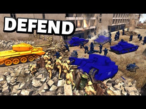 DEFEND THE CITY ! Blue Army Men battalions CHARGE ! A.M.O.W