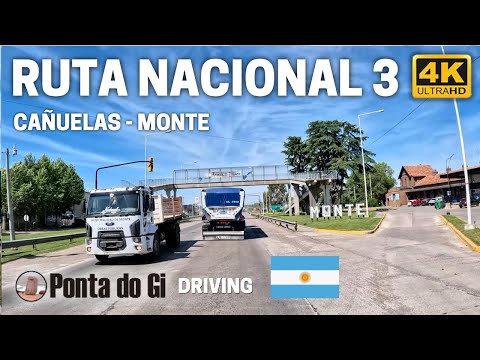 De CAÑUELAS a SAN MIGUEL DEL MONTE - El tramo bonaerense de la RN 3 #driving TOUR 4K 2025 ARGENTINA