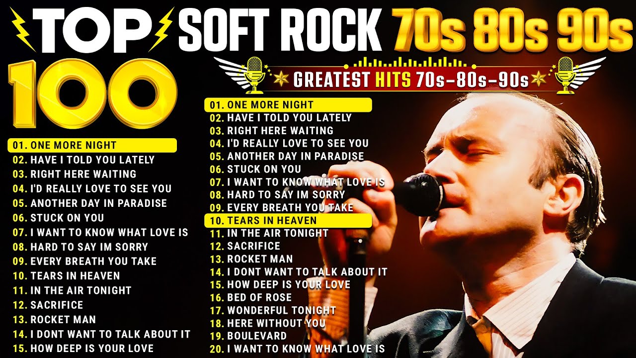 Phil Collins, Elton John, Rod Stewart, Lionel Richie, Eagles - Soft Rock Love Songs Ever With Lyrics