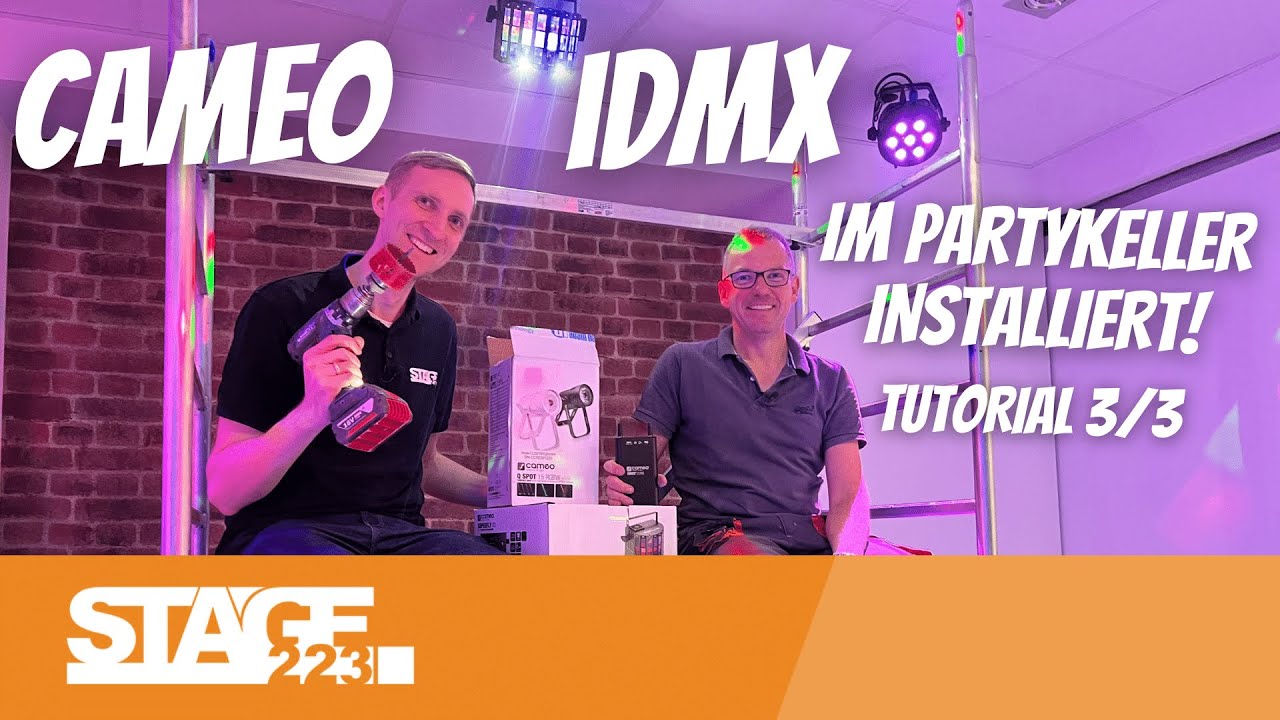 Cameo iDMX Tutorial (3/3) | iDMX im Partykeller installiert!