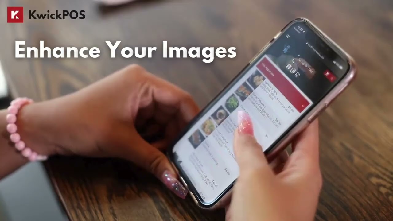 Update high quality menu photos immediately