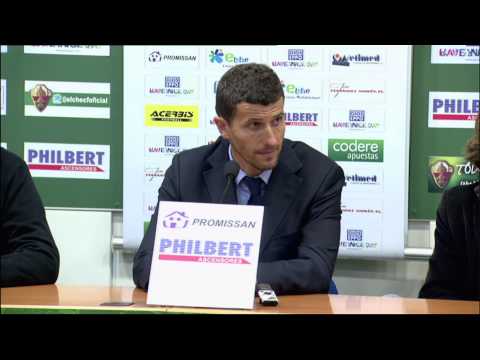 La Liga | Rueda de prensa de Gracia tras el Elche CF - UD Almería | 16-12-2012 | J18