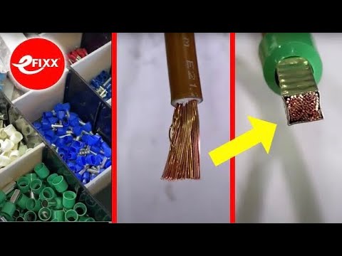 Ferrules make fine stranded wire terminations easier and more reliable - KNIPEX Crimp tool #shorts