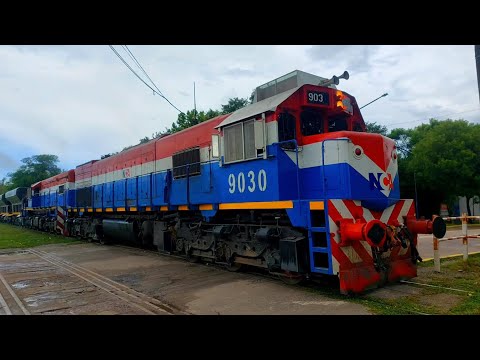 [4K] Variado mega-tren vacio de NCA pasando por Marcos Juárez rumbo al oeste!!!!!!