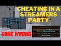 Cheating In A STREAMERS Party | Hypixel Skyblock