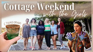 Cottage Weekend With The Girls!! Making Themed Cocktails, Crafting & WE DYED HER HAIR BLUE | Muskoka
